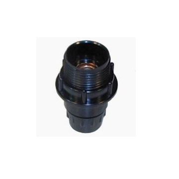 LAMPHOUDER E-14 + 2 RINGEN ZWART