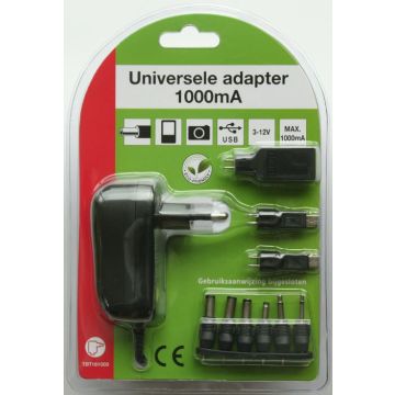 NETADAPTOR 1000MA 3-12V 6xCON+USB