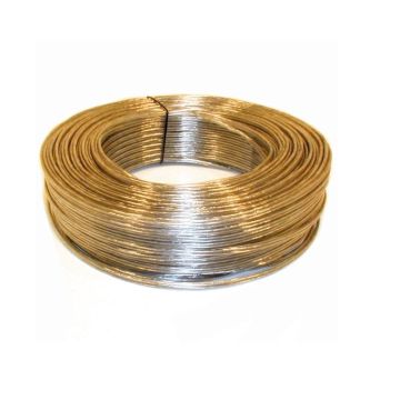 KABEL PVC  2X0.75 PLAT TRANSP-ZILVER