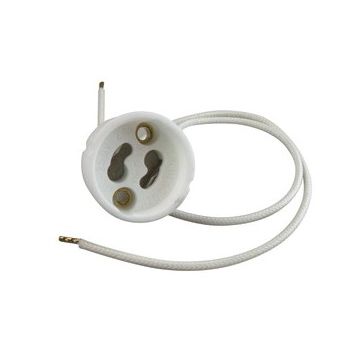 LAMPHOUDER HALOGEEN GU10  20CM SNOER