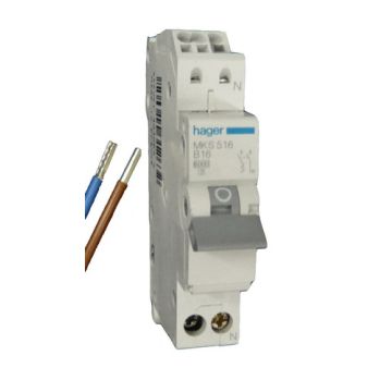 ZEKERING AUTOMAAT 1P+N B16A QUICKCONNECT