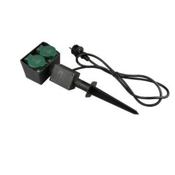 TUINSPIES 2V +RA 1.5MTR 3x1.5MM ZWART