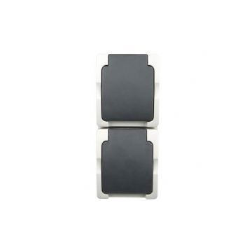 WANDC.DOOS WD 2-V RA VERT. OPBOUW