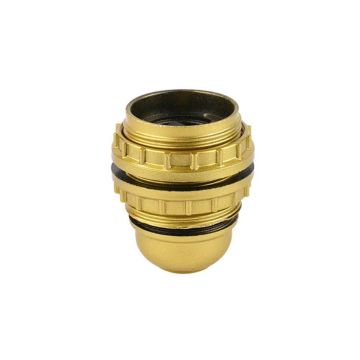 LAMPHOUDER E-27 BUITENDRAAD GOUD