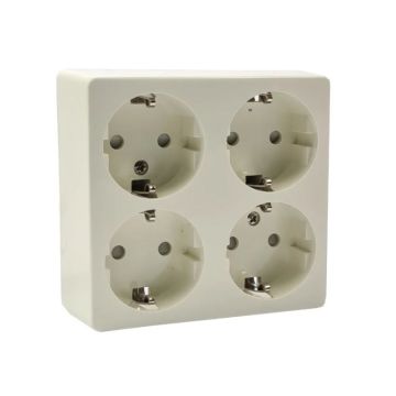WANDC.DOOS 4-V RA OPBOUW