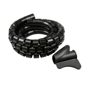 SPIRAALBAND 16MM ZWART 2 METER