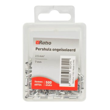 PERSHULS ONGEISOLEERD 2.5MM2 7MM 500ST