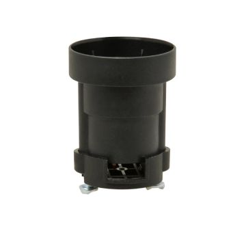 PRIKFITTING E27 ZWART