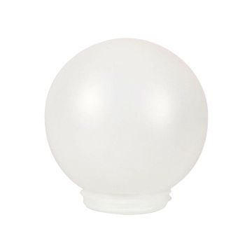 SCHROEFKOGEL  60W 150MM ROND PVC WIT