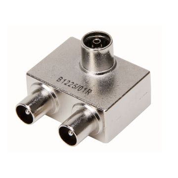 COAX 2-WEG STEKKER KABELKEUR  KOPP