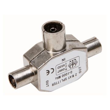 COAX 2-WEG STEKKER  KOPP