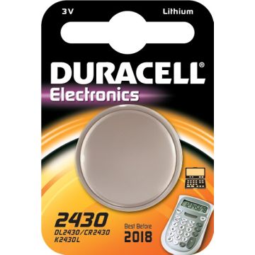 BATTERIJ 3V CR2430 LITHIUM DURACELL