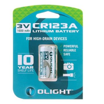 OLIGHT CR123A  BATTERIJ 3V  1600MAH