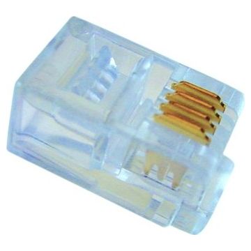 TELEFOON MODULAIR PLUG RJ11 6P4C