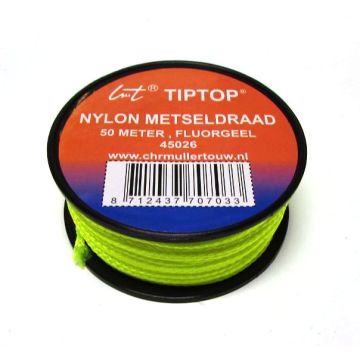 METSELKOORD 50MTR 1.4MM FLUOR GEEL